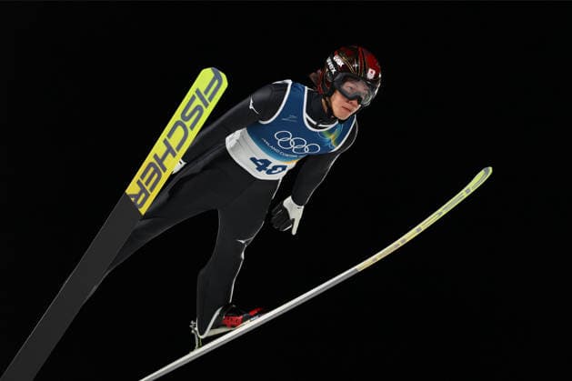 Ren Nikaido (JPN), FEBRUARY 9, 2026 - Ski jumping, Skispringen, Ski, nordisch : Men s Individual Normal Hill during the Milano Cortina 2026 Olympic Winter games, Winterspiele,Spiele, Summer games at Predazzo Ski Jumping Stadium in Predazzo, Italy. Noxthirdxpartyxsales  aflo_319111413