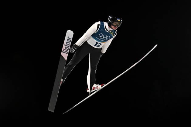 Predazzo, Italy, February 09th 2026. Vitaliy Kalinichenko Ukraine in action during the Ski jumping, Skispringen, Ski, nordisch Mens Normal Hill Individual competition of the Olympic Winter games, Winterspiele,Spiele, Summer games 2026 in Predazzo, Italy. (Photo by Igor Kupljenik Sports Press Photo)  Copyright: xIgorxKupljenikx xSPPx Sportspressphoto_SPR90596