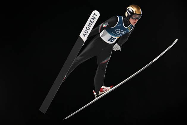 Predazzo, Italy, February 09th 2026. Giovanni Bresadola of Italy in action during the Ski jumping, Skispringen, Ski, nordisch Mens Normal Hill Individual competition of the Olympic Winter games, Winterspiele,Spiele, Summer games 2026 in Predazzo, Italy. (Photo by Igor Kupljenik Sports Press Photo)  Copyright: xIgorxKupljenikx xSPPx Sportspressphoto_SPR90602