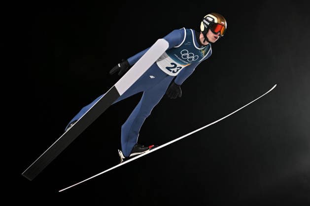 Predazzo, Italy, February 09th 2026. Pawel Wasek of Poland in action during the Ski jumping, Skispringen, Ski, nordisch Mens Normal Hill Individual competition of the Olympic Winter games, Winterspiele,Spiele, Summer games 2026 in Predazzo, Italy. (Photo by Igor Kupljenik Sports Press Photo)  Copyright: xIgorxKupljenikx xSPPx Sportspressphoto_SPR90608