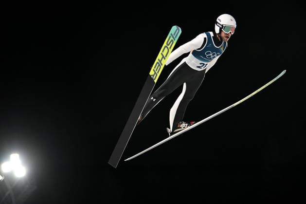 Predazzo, Italy, February 09th 2026. Roman Koudelka of Czech Republic in action during the Ski jumping, Skispringen, Ski, nordisch Mens Normal Hill Individual competition of the Olympic Winter games, Winterspiele,Spiele, Summer games 2026 in Predazzo, Italy. (Photo by Igor Kupljenik Sports Press Photo)  Copyright: xIgorxKupljenikx xSPPx Sportspressphoto_SPR90611