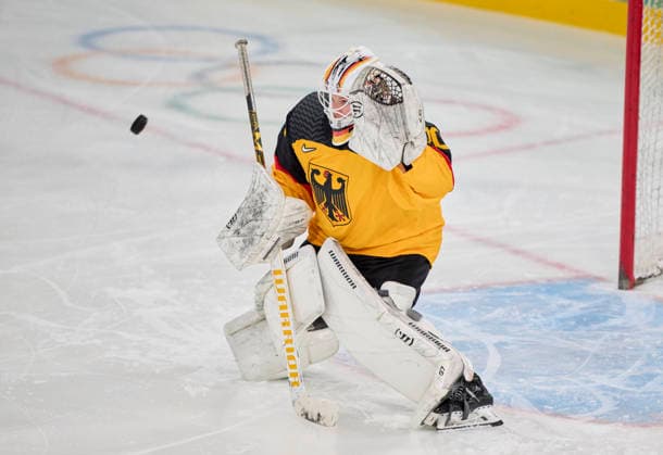 Lisa Hemmerle of Germany at the preliminary women Ice hockey, Eishockey match Group B Germany - France of the Milano Cortina 2026 Winter Olympic Games, Olympische Spiele, Olympia, OS at Milano Rho Ice Hockey Arena on February 9, 2026 in Milan, Italy.