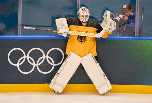 Lisa Hemmerle of Germany at the preliminary women Ice hockey, Eishockey match Group B Germany - France of the Milano Cortina 2026 Winter Olympic Games, Olympische Spiele, Olympia, OS at Milano Rho Ice Hockey Arena on February 9, 2026 in Milan, Italy.