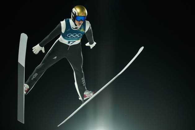 Milano Cortina 2026 Winter Olympics VAL DI FIEMME, ITALY - FEBRUARY 09: Felix Trunz of Switzerland competes during the Men s Normal Hill Individual First Round on day three of the Milano Cortina 2026 Winter Olympic Games, Olympische Spiele, Olympia, OS at Predazzo Ski jumping, Skispringen, Ski, nordisch Stadium on February 09, 2026 in Val di Fiemme, Italy. Cemal Yurttas Anadolu Italy Italy. Editorial use only. Please get in touch for any other usage.  Copyright: x2026xAnadoluxCemalxYurttasx
