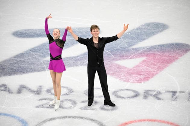 MILAN, ITALY 20260209 Ice dancers Milla Ruud Reitan and Nikolaj Majorov, Sweden, skate in the rhythmic dance at the Milan Ice Skating Arena during the Milan Olympics. *** The image is included in the SPORTS PACKAGE. For others PAID IMAGE *** MILANO ITALY x10070x *** MILAN, ITALY 20260209 Ice dancers Milla Ruud Reitan and Nikolaj Majorov, Sweden, skate in the rhythmic dance at the Milan Ice Skating Arena during the Milan Olympics The image is included in the SPORTS PACKAGE For others PAID IMAGE MILANO ITALY x10070x  Copyright: xJessicaxGow TTx 2026 OLYMPICS ICE DANCING