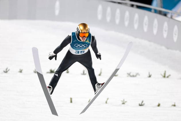 OLYMPICS - Winter Olympic Games, Olympische Spiele, Olympia, OS Milano Cortina 2026 VAL DI FIEMME,ITALY,09.FEB.26 - OLYMPICS, Ski jumping, Skispringen, Ski, nordisch - Winter Olympic Games Milano Cortina 2026, normal hill, men, individual. Image shows Daniel Andre Forfang (NOR).  GEPAxpictures xMatthiasxTrinkl