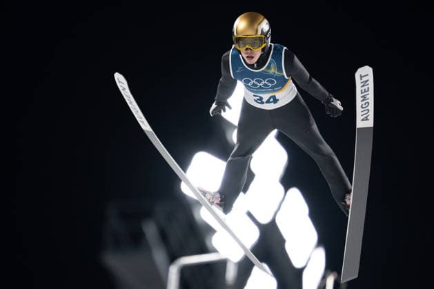 OLYMPICS - Winter Olympic Games, Olympische Spiele, Olympia, OS Milano Cortina 2026 VAL DI FIEMME,ITALY,09.FEB.26 - OLYMPICS, Ski jumping, Skispringen, Ski, nordisch - Winter Olympic Games Milano Cortina 2026, normal hill, men, individual. Image shows Valentin Foubert (FRA).  GEPAxpictures xOliverxLerch