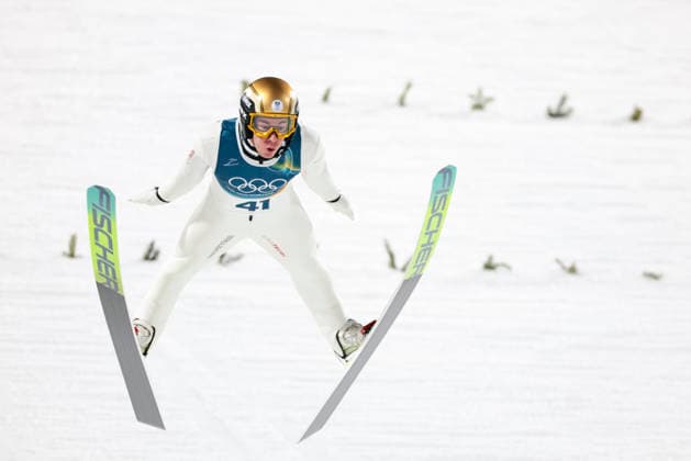 OLYMPICS - Winter Olympic Games, Olympische Spiele, Olympia, OS Milano Cortina 2026 VAL DI FIEMME,ITALY,09.FEB.26 - OLYMPICS, Ski jumping, Skispringen, Ski, nordisch - Winter Olympic Games Milano Cortina 2026, normal hill, men, individual. Image shows Stefan Kraft (AUT).  GEPAxpictures xMatthiasxTrinkl