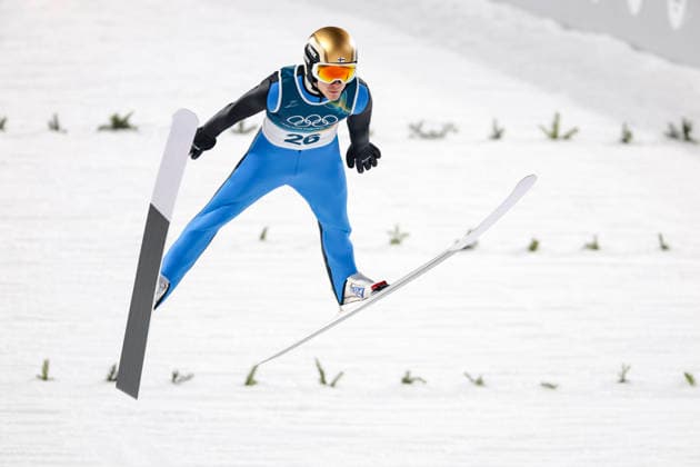 OLYMPICS - Winter Olympic Games, Olympische Spiele, Olympia, OS Milano Cortina 2026 VAL DI FIEMME,ITALY,09.FEB.26 - OLYMPICS, Ski jumping, Skispringen, Ski, nordisch - Winter Olympic Games Milano Cortina 2026, normal hill, men, individual. Image shows Antti Aalto (FIN).  GEPAxpictures xMatthiasxTrinkl