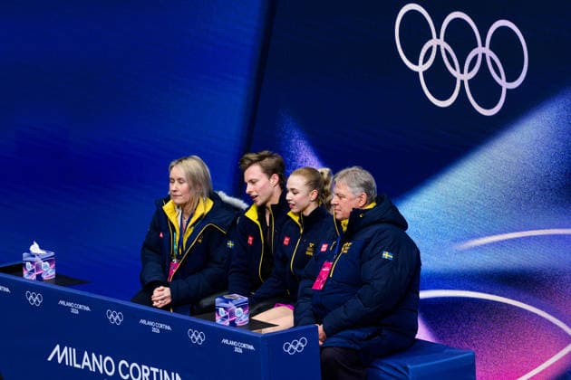 260209 Milla Ruud Reitan and Nikolaj Majorov of Sweden looks dejected after competing in the Figure skating, Eiskunstlauf ice dance - rhythm dance program during day 3 of the 2026 Winter Olympics on February 9, 2026 in Milan. Photo: Emma Wallskog BILDBYRAN kod EW EW0625 konstakning figure skating kunstlop isdans Olympic Games, Olympische Spiele, Olympia, OS olympics winter olympics os ol olympiska spel vinter-os olympiske leker milano cortina 2026 milan cortina 2026 milano cortina 2026 olympic games milano cortina 2026 winter olympic games milano cortina-os milano cortina-ol vinter-ol 3 bbeng sweden sverige *** 260209 Milla Ruud Reitan and Nikolaj Majorov of Sweden looks dejected after competing in the figure skating ice dance rhythm dance program during day 3 of the 2026 Winter Olympics on February 9, 2026 in Milan Photo Emma Wallskog BILDBYRAN kod EW EW0625 konstakning figure skating kunstlop icedans olympic games olympics winter olympics os ol olympiska spel vinter os olympiske leker milano cortina 2026 milan cortina 2026 milano cortina 2026 olympic games milano cortina 2026 winter olympic games milano cortina os milano cortina ol vinter ol 3 bbeng sweden sverige  Copyright: EMMAxWALLSKOG BB260209EW037
