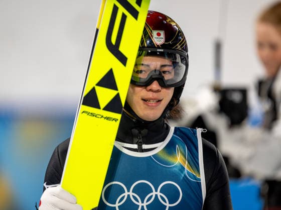 OLYMPICS - Winter Olympic Games, Olympische Spiele, Olympia, OS Milano Cortina 2026 VAL DI FIEMME,ITALY,09.FEB.26 - OLYMPICS, Ski jumping, Skispringen, Ski, nordisch - Winter Olympic Games Milano Cortina 2026, normal hill, men, individual. Image shows Ren Nikaido (JPN).  GEPAxpictures xOliverxLerch