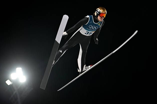 Predazzo, Italy, February 09th 2026. Johann Andre Forfang of Norway in action during the Ski jumping, Skispringen, Ski, nordisch Mens Normal Hill Individual competition of the Olympic Winter games, Winterspiele,Spiele, Summer games 2026 in Predazzo, Italy. (Photo by Igor Kupljenik Sports Press Photo)  Copyright: xIgorxKupljenikx xSPPx Sportspressphoto_SPR90617
