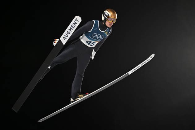 Predazzo, Italy, February 09th 2026. Philipp Raimund of Germany in action during the Ski jumping, Skispringen, Ski, nordisch Mens Normal Hill Individual competition of the Olympic Winter games, Winterspiele,Spiele, Summer games 2026 in Predazzo, Italy. (Photo by Igor Kupljenik Sports Press Photo)  Copyright: xIgorxKupljenikx xSPPx Sportspressphoto_SPR90632