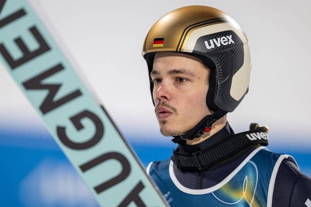 OLYMPICS - Winter Olympic Games, Olympische Spiele, Olympia, OS Milano Cortina 2026 VAL DI FIEMME,ITALY,09.FEB.26 - OLYMPICS, Ski jumping, Skispringen, Ski, nordisch - Winter Olympic Games Milano Cortina 2026, normal hill, men, individual. Image shows Philipp Raimund (GER).  GEPAxpictures xOliverxLerch