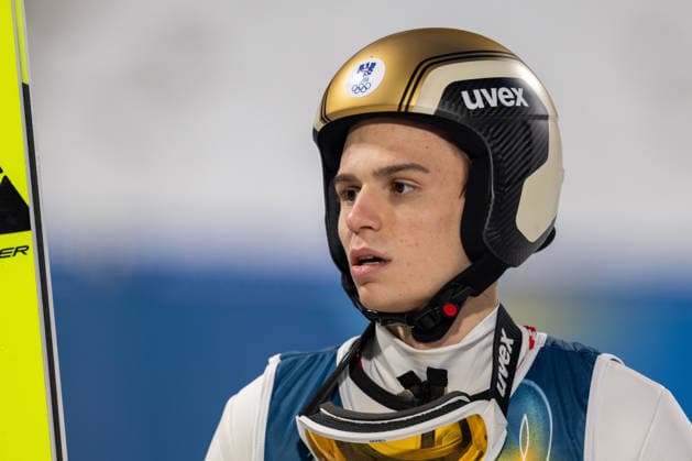 OLYMPICS - Winter Olympic Games, Olympische Spiele, Olympia, OS Milano Cortina 2026 VAL DI FIEMME,ITALY,09.FEB.26 - OLYMPICS, Ski jumping, Skispringen, Ski, nordisch - Winter Olympic Games Milano Cortina 2026, normal hill, men, individual. Image shows Stephan Embacher (AUT).  GEPAxpictures xOliverxLerch