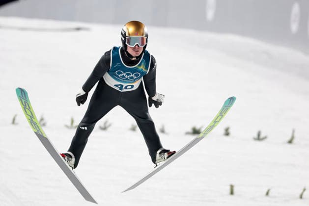 OLYMPICS - Winter Olympic Games, Olympische Spiele, Olympia, OS Milano Cortina 2026 VAL DI FIEMME,ITALY,09.FEB.26 - OLYMPICS, Ski jumping, Skispringen, Ski, nordisch - Winter Olympic Games Milano Cortina 2026, normal hill, men, individual. Image shows Eriksen Kristoffer Sundal (NOR).  GEPAxpictures xMatthiasxTrinkl