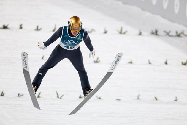 OLYMPICS - Winter Olympic Games, Olympische Spiele, Olympia, OS Milano Cortina 2026 VAL DI FIEMME,ITALY,09.FEB.26 - OLYMPICS, Ski jumping, Skispringen, Ski, nordisch - Winter Olympic Games Milano Cortina 2026, normal hill, men, individual. Image shows Phillip Raimund (GER).  GEPAxpictures xMatthiasxTrinkl