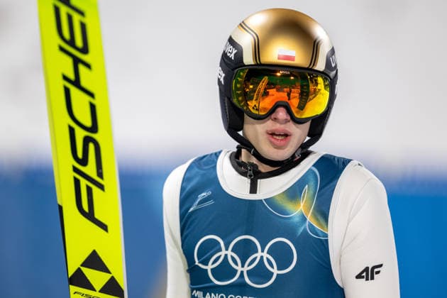 OLYMPICS - Winter Olympic Games, Olympische Spiele, Olympia, OS Milano Cortina 2026 VAL DI FIEMME,ITALY,09.FEB.26 - OLYMPICS, Ski jumping, Skispringen, Ski, nordisch - Winter Olympic Games Milano Cortina 2026, normal hill, men, individual. Image shows Kacper Tomasiak (POL).  GEPAxpictures xOliverxLerch
