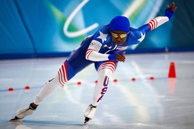 ITALY, MILAN - FEBRUARY 9, 2026: Erin Jackson of the USA competes in the women s Speed skating, Eisschnelllauf 1000m event at Milano Speed Skating Stadium during the 2026 Winter Olympic Games, Olympische Spiele, Olympia, OS 2026 Winter Olympics: Speed Skating, Women S 1000m  - ZUMAt113 20260209_zaa_t113_475 Copyright: xMikhailxTereshchenkox