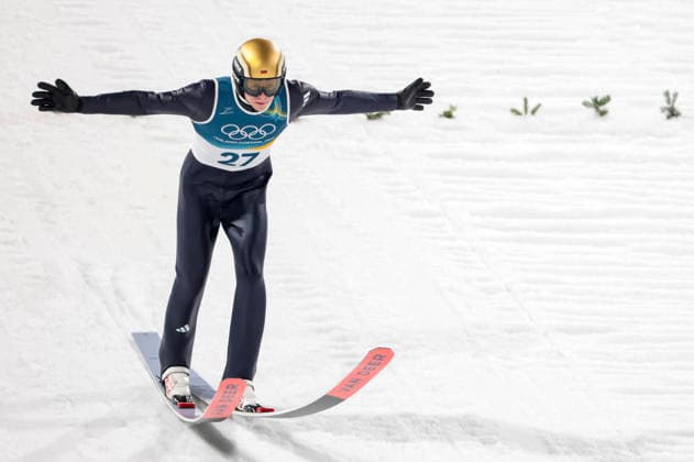 OLYMPICS - Winter Olympic Games, Olympische Spiele, Olympia, OS Milano Cortina 2026 VAL DI FIEMME,ITALY,09.FEB.26 - OLYMPICS, Ski jumping, Skispringen, Ski, nordisch - Winter Olympic Games Milano Cortina 2026, normal hill, men, individual. Image shows Andreas Wellinger (GER).  GEPAxpictures xMatthiasxTrinkl