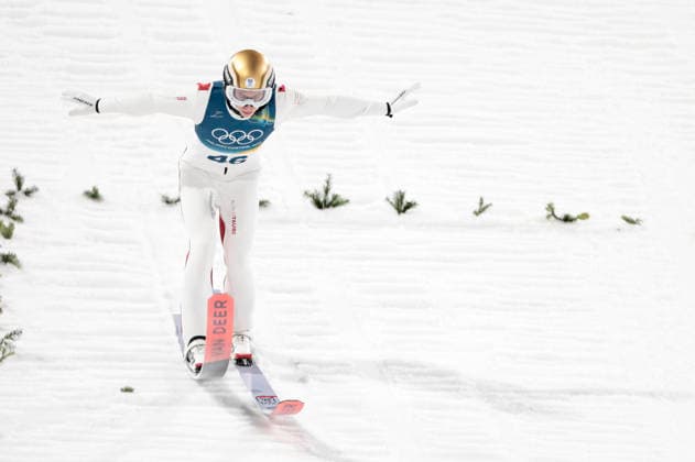 OLYMPICS - Winter Olympic Games, Olympische Spiele, Olympia, OS Milano Cortina 2026 VAL DI FIEMME,ITALY,09.FEB.26 - OLYMPICS, Ski jumping, Skispringen, Ski, nordisch - Winter Olympic Games Milano Cortina 2026, normal hill, men, individual. Image shows Daniel Tschofenig (AUT).  GEPAxpictures xMatthiasxTrinkl