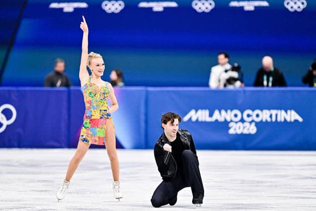 Phebe BEKKER & James HERNANDEZ (GBR), during Ice Dance Rhythm Dance, at the Olympic Winter games, Winterspiele,Spiele, Summer games Milano Cortina 2026, at Milano Ice Skating Arena, on February 9, 2026 in Milan, Italy. Noxthirdxpartyxsales  aflo_319119669
