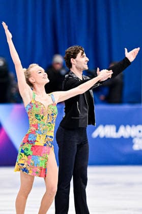 Phebe BEKKER & James HERNANDEZ (GBR), during Ice Dance Rhythm Dance, at the Olympic Winter games, Winterspiele,Spiele, Summer games Milano Cortina 2026, at Milano Ice Skating Arena, on February 9, 2026 in Milan, Italy. Noxthirdxpartyxsales  aflo_319119670