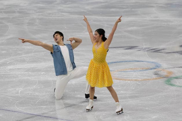 Winter Olympics - Figure skating, Eiskunstlauf Team Event Ice Dance-Rhythm Dance - Milan Liu Xinyu and Wang Shiyue of Team China compete in the figure skating team event ice dance-rhythm dance during the Milano Cortina 2026 Winter Olympic Games, Olympische Spiele, Olympia, OS at Milano Ice Skating Arena in Milan on February 9, 2026. Photo by Alexis Jumeau ABACAPRESS.COM Milan Italy  Copyright: xJMP ABACAx