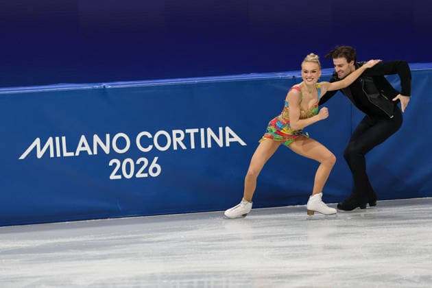 Winter Olympics - Figure skating, Eiskunstlauf Team Event Ice Dance-Rhythm Dance - Milan Phebe Bekker and James Hernandez of Team Great Britain compete in the figure skating team event ice dance-rhythm dance during the Milano Cortina 2026 Winter Olympic Games, Olympische Spiele, Olympia, OS at Milano Ice Skating Arena in Milan on February 9, 2026. Photo by Alexis Jumeau ABACAPRESS.COM Milan Italy  Copyright: xJMP ABACAx