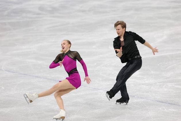 Winter Olympics - Figure skating, Eiskunstlauf Team Event Ice Dance-Rhythm Dance - Milan Milla Reitan and Nikolaj Majorov of Team Sweden compete in the figure skating team event ice dance-rhythm dance during the Milano Cortina 2026 Winter Olympic Games, Olympische Spiele, Olympia, OS at Milano Ice Skating Arena in Milan on February 9, 2026. Photo by Alexis Jumeau ABACAPRESS.COM Milan Italy  Copyright: xJMP ABACAx