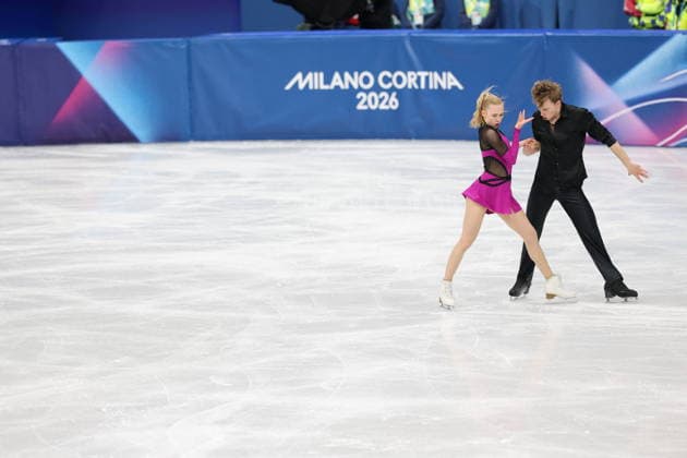 Winter Olympics - Figure skating, Eiskunstlauf Team Event Ice Dance-Rhythm Dance - Milan Milla Reitan and Nikolaj Majorov of Team Sweden compete in the figure skating team event ice dance-rhythm dance during the Milano Cortina 2026 Winter Olympic Games, Olympische Spiele, Olympia, OS at Milano Ice Skating Arena in Milan on February 9, 2026. Photo by Alexis Jumeau ABACAPRESS.COM Milan Italy  Copyright: xJMP ABACAx
