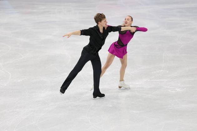 Winter Olympics - Figure skating, Eiskunstlauf Team Event Ice Dance-Rhythm Dance - Milan Milla Reitan and Nikolaj Majorov of Team Sweden compete in the figure skating team event ice dance-rhythm dance during the Milano Cortina 2026 Winter Olympic Games, Olympische Spiele, Olympia, OS at Milano Ice Skating Arena in Milan on February 9, 2026. Photo by Alexis Jumeau ABACAPRESS.COM Milan Italy  Copyright: xJMP ABACAx