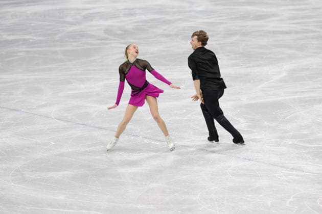 Winter Olympics - Figure skating, Eiskunstlauf Team Event Ice Dance-Rhythm Dance - Milan Milla Reitan and Nikolaj Majorov of Team Sweden compete in the figure skating team event ice dance-rhythm dance during the Milano Cortina 2026 Winter Olympic Games, Olympische Spiele, Olympia, OS at Milano Ice Skating Arena in Milan on February 9, 2026. Photo by Alexis Jumeau ABACAPRESS.COM Milan Italy  Copyright: xJMP ABACAx