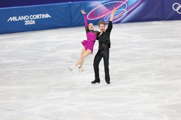 Winter Olympics - Figure skating, Eiskunstlauf Team Event Ice Dance-Rhythm Dance - Milan Milla Reitan and Nikolaj Majorov of Team Sweden compete in the figure skating team event ice dance-rhythm dance during the Milano Cortina 2026 Winter Olympic Games, Olympische Spiele, Olympia, OS at Milano Ice Skating Arena in Milan on February 9, 2026. Photo by Alexis Jumeau ABACAPRESS.COM Milan Italy  Copyright: xJMP ABACAx