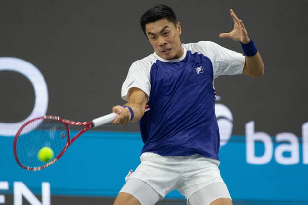 February 9, 2026, Frisco, Texas, USA: BRANDON NAKASHIMA (USA) uses a forehand during a menÃ¢â‚¬â ¢s singles match at 2026 Nexo Dallas Open at The Ford Center at The Star in Frisco, Texas. Nakishima defeated Bellucci, 6:3, 6:4. Frisco USA - ZUMAh193 20260209_zsp_h193_028 Copyright: xDanielxMcGregor-Huyerx