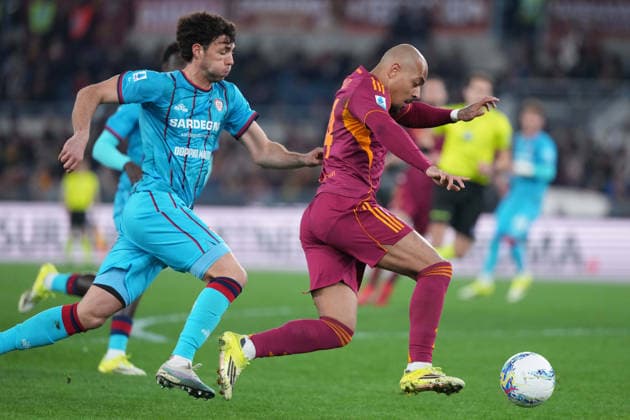 Roma™s Donyell Malen during the Serie A EniLive soccer match between Roma and Cagliari at the Rome s Olympic stadium, Italy - Friday February 9, 2026 - Soccer ( Photo by Alfredo Falcone LaPresse )  Copyright: xAlfredoxFalcone LaPressex
