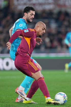 Roma™s Donyell Malen gol during the Serie A EniLive soccer match between Roma and Cagliari at the Rome s Olympic stadium, Italy - Friday February 9, 2026 - Soccer ( Photo by Alfredo Falcone LaPresse )  Copyright: xAlfredoxFalcone LaPressex