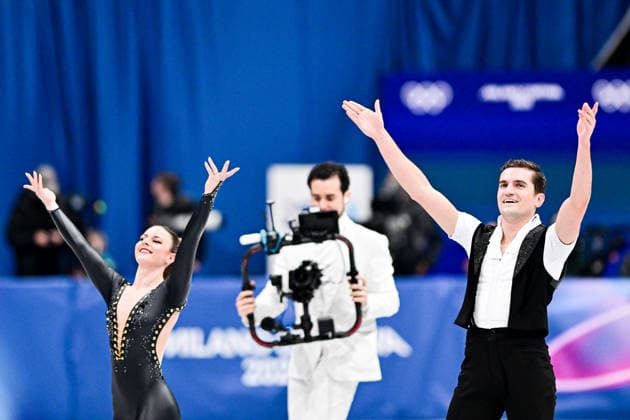 Marie-Jade LAURIAULT & Romain LE GAC (CAN), during Ice Dance Rhythm Dance, at the Olympic Winter games, Winterspiele,Spiele, Summer games Milano Cortina 2026, at Milano Ice Skating Arena, on February 9, 2026 in Milan, Italy. Noxthirdxpartyxsales  aflo_319127107