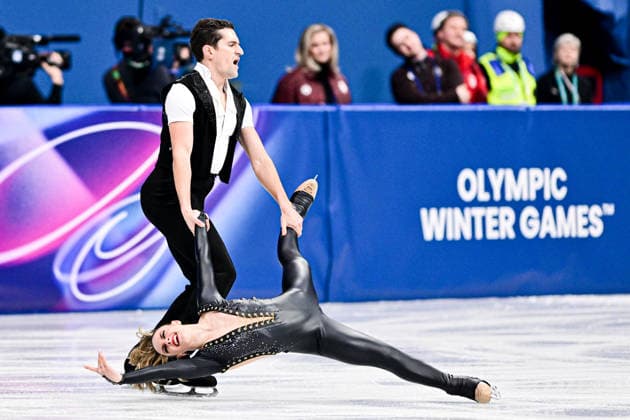 Marie-Jade LAURIAULT & Romain LE GAC (CAN), during Ice Dance Rhythm Dance, at the Olympic Winter games, Winterspiele,Spiele, Summer games Milano Cortina 2026, at Milano Ice Skating Arena, on February 9, 2026 in Milan, Italy. Noxthirdxpartyxsales  aflo_319127119