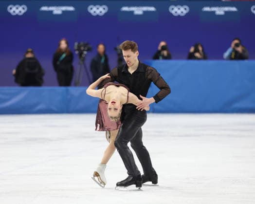 February 9, 2026, Milan, Lombardy, Italy: Juulia Turkkila of Team Finland and Matthias Versluis of Team Finland skate during the Milano Cortina 2026 Olympic Winter games, Winterspiele,Spiele, Summer games at Milano Ice Skating Arena. Olympics 2026: Milano Cortina: Figure skating, Eiskunstlauf - Mixed Ice Dance Rhythm Dance  - ZUMAm117 20260209_oly_m117_026 Copyright: xDavidxMcIntyrex