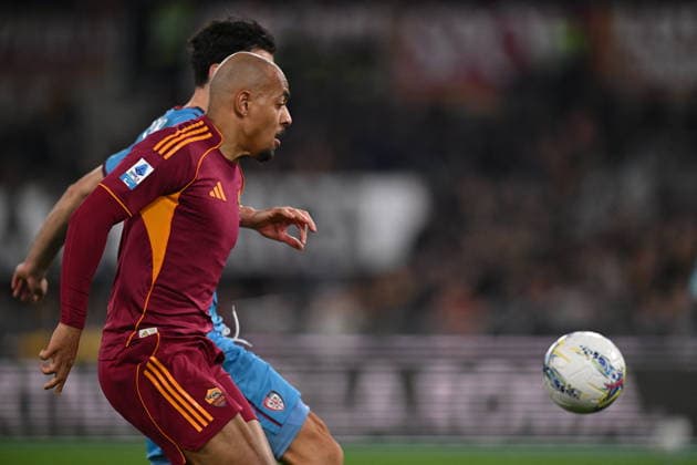 CALCIO - Serie A - AS Roma vs Cagliari Calcio Donyell Malen of A.S. Roma scores the goal for 1-0 during the 24th day of the Serie A Championship between A.S. Roma and Cagliari Calcio at the Olympic Stadium on February 9, 2026 in Rome, Italy. Rome Italy  Copyright: xIPAxSport ABACAx