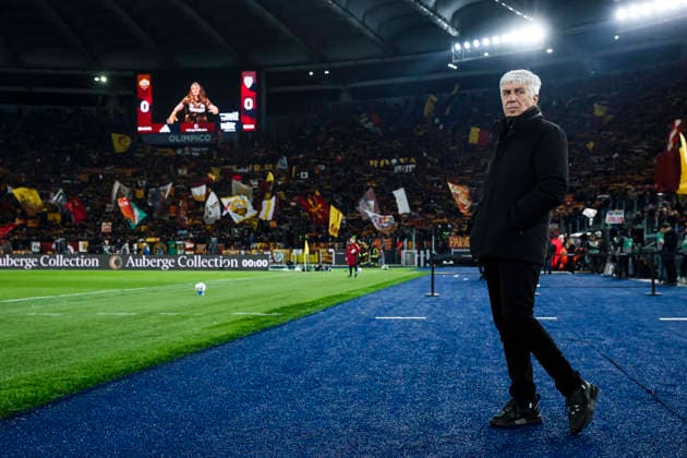 February 9, 2026, Rome, ITALIA ROMA: Roma™s coach Gian Piero Gasperini reacts during the Italian Serie A soccer match AS Roma vs Cagliari Calcio at the Olimpico stadium in Rome, Italy, 09 February 2026. ANSA ANGELO CARCONI. Soccer: Serie A; AS Roma Vs Cagliari Calcio  - ZUMAa110 20260209_zaf_a110_051 Copyright: xAngeloxCarconix