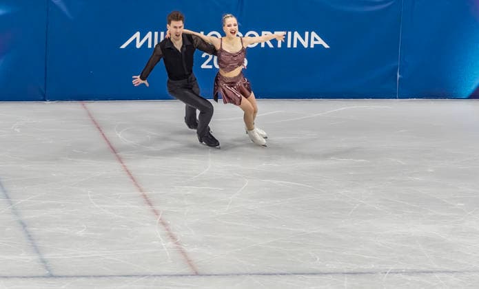 February 9, 2026, Milan, Lombardy, USA: JUULIA TURKKILA and MATTHIAS VERSLUIS of Finland perform during the Team Event - Ice Dance - Rhythm Dance competition at the Milano Ice Skating Arena for the Milano Cortina 2026 Winter Olympics in Milan, Italy. Olympics 2026: Milano Cortina: Team Event Ice Dance Rhythm Dance  - ZUMAa161 20260209_aaa_a161_017 Copyright: xWalterxG.xArcexSr.x