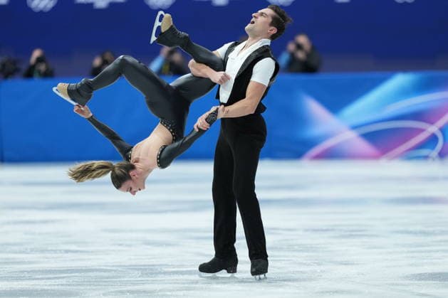 February 9, 2026, Milan, ITALY: Marie-Jade Lauriault and Romain Le Gac compete in the Figure skating, Eiskunstlauf Ice Dance Rhythm Dance event during the 2026 Milan Cortina Winter Olympics in Milan, Italy on Monday, February 9, 2026. Canada News - February 9, 2026  - ZUMAc35_ 20260209_zaf_c35_146 Copyright: xNathanxDenettex