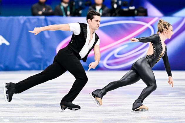 Marie-Jade LAURIAULT & Romain LE GAC (CAN), during Ice Dance Rhythm Dance, at the Olympic Winter games, Winterspiele,Spiele, Summer games Milano Cortina 2026, at Milano Ice Skating Arena, on February 9, 2026 in Milan, Italy. Noxthirdxpartyxsales  aflo_319131172