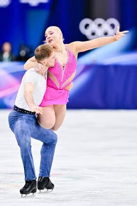 Natalie TASCHLEROVA & Filip TASCHLER (CZE), during Ice Dance Rhythm Dance, at the Olympic Winter games, Winterspiele,Spiele, Summer games Milano Cortina 2026, at Milano Ice Skating Arena, on February 9, 2026 in Milan, Italy. Noxthirdxpartyxsales  aflo_319131393