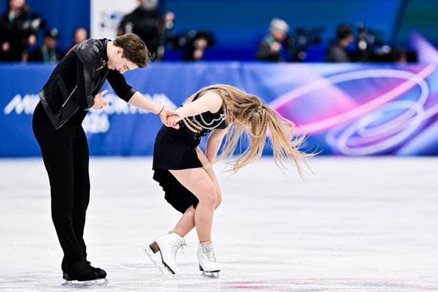 Katerina MRAZKOVA & Daniel MRAZEK (CZE), during Ice Dance Rhythm Dance, at the Olympic Winter games, Winterspiele,Spiele, Summer games Milano Cortina 2026, at Milano Ice Skating Arena, on February 9, 2026 in Milan, Italy. Noxthirdxpartyxsales  aflo_319134144