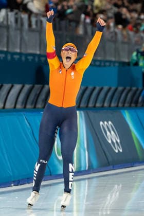 February 9, 2026, Rho, Milan, Italy: JUTTA LEERDAM of Netherlands set a new Olympic record with time of 1:12.31 winning the gold medal in Women 1000m Speed skating, Eisschnelllauf during the 2026 Winter Olympics at the Milano Ice Park in Rho. Olympics 2026: Milano Cortina: Speed Skating Women S  - ZUMAj89_ 20260209_oly_j89_025 Copyright: xPaulxKitagakixJr.x