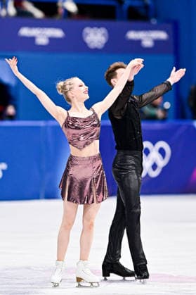Juulia TURKKILA & Matthias VERSLUIS (FIN), during Ice Dance Rhythm Dance, at the Olympic Winter games, Winterspiele,Spiele, Summer games Milano Cortina 2026, at Milano Ice Skating Arena, on February 9, 2026 in Milan, Italy. Noxthirdxpartyxsales  aflo_319134355