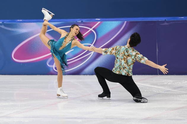 Winter Olympics - Figure skating, Eiskunstlauf Team Event Ice Dance-Rhythm Dance - Milan Jennifer Janse Van Rensburg and Benjamin Steffan of Team Germany compete in the figure skating team event ice dance-rhythm dance during the Milano Cortina 2026 Winter Olympic Games, Olympische Spiele, Olympia, OS at Milano Ice Skating Arena in Milan on February 9, 2026. Photo by Alexis Jumeau ABACAPRESS.COM Milan Italy  Copyright: xJMP ABACAx